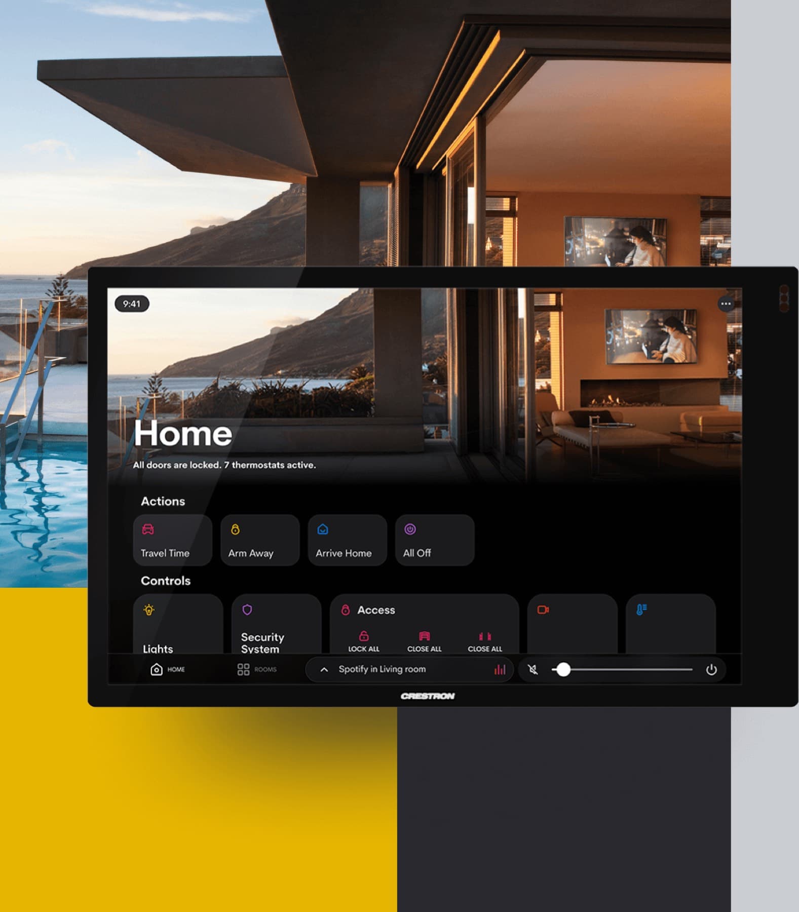 Crestron home automation interface
